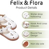 image:imageFelix amp Flora Toddler Girls Sandals Soft Rubber Princess Flat Shoes Flower Girl ShoesBc311white