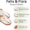 image:imageFelix amp Flora Toddler Girls Sandals Soft Rubber Princess Flat Shoes Flower Girl ShoesBc313beige