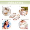image:imageFelix amp Flora Toddler Girls Sandals Soft Rubber Princess Flat Shoes Flower Girl ShoesBc313beige