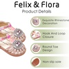 image:imageFelix amp Flora Toddler Girls Sandals Soft Rubber Princess Flat Shoes Flower Girl ShoesBc321pink