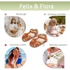 image:imageFelix amp Flora Toddler Girls Sandals Soft Rubber Princess Flat Shoes Flower Girl ShoesBc326brown