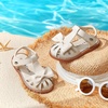 image:imageFelix amp Flora Toddler Girls Sandals Soft Rubber Princess Flat Shoes Flower Girl ShoesBc327beige