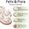 image:imageFelix amp Flora Toddler Girls Sandals Soft Rubber Princess Flat Shoes Flower Girl ShoesBc327beige