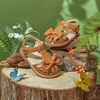 image:imageFelix amp Flora Toddler Girls Sandals Soft Rubber Princess Flat Shoes Flower Girl ShoesBc327brown