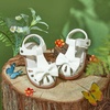 image:imageFelix amp Flora Toddler Girls Sandals Soft Rubber Princess Flat Shoes Flower Girl ShoesBc327cream