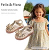 image:imageFelix amp Flora Toddler Girls Sandals Soft Rubber Princess Flat Shoes Flower Girl ShoesBc327gold