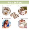 image:imageFelix amp Flora Toddler Girls Sandals Soft Rubber Princess Flat Shoes Flower Girl ShoesBc327gold