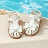 image:imageFelix amp Flora Toddler Girls Sandals Soft Rubber Princess Flat Shoes Flower Girl ShoesBc327ivory White