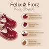 image:imageFelix amp Flora Toddler Little Girl Mary Jane Dress Shoes  Ballet Flats for Easter Flower Girl Party School ShoesB345burgundy
