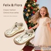 image:imageFelix amp Flora Toddler Little Girl Mary Jane Dress Shoes  Ballet Flats for Easter Flower Girl Party School ShoesB345gold