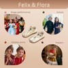 image:imageFelix amp Flora Toddler Little Girl Mary Jane Dress Shoes  Ballet Flats for Easter Flower Girl Party School ShoesB345gold