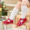 image:imageFelix amp Flora Toddler Little Girl Mary Jane Dress Shoes  Ballet Flats for Easter Flower Girl Party School ShoesB345red