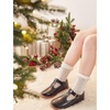 image:imageFelix amp Flora Toddler Little Girl Mary Jane Dress Shoes  Ballet Flats for Easter Flower Girl Party School ShoesB348black