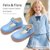 image:imageFelix amp Flora Toddler Little Girl Mary Jane Dress Shoes  Ballet Flats for Easter Flower Girl Party School ShoesB348blue