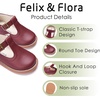 image:imageFelix amp Flora Toddler Little Girl Mary Jane Dress Shoes  Ballet Flats for Easter Flower Girl Party School ShoesB348burgundy