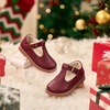 image:imageFelix amp Flora Toddler Little Girl Mary Jane Dress Shoes  Ballet Flats for Easter Flower Girl Party School ShoesB348burgundy