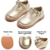 image:imageFelix amp Flora Toddler Little Girl Mary Jane Dress Shoes  Ballet Flats for Easter Flower Girl Party School ShoesB348gold