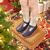 image:imageFelix amp Flora Toddler Little Girl Mary Jane Dress Shoes  Ballet Flats for Easter Flower Girl Party School ShoesB348navy Blue