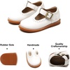 image:imageFelix amp Flora Toddler Little Girl Mary Jane Dress Shoes  Ballet Flats for Easter Flower Girl Party School ShoesB348white