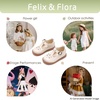 image:imageFelix amp Flora Toddler Little Girl Mary Jane Dress Shoes  Ballet Flats for Easter Flower Girl Party School ShoesB395beige