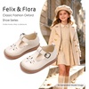 image:imageFelix amp Flora Toddler Little Girl Mary Jane Dress Shoes  Ballet Flats for Easter Flower Girl Party School ShoesB395beige