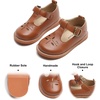 image:imageFelix amp Flora Toddler Little Girl Mary Jane Dress Shoes  Ballet Flats for Easter Flower Girl Party School ShoesB395brown