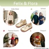 image:imageFelix amp Flora Toddler Little Girl Mary Jane Dress Shoes  Ballet Flats for Easter Flower Girl Party School ShoesB395gold
