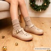 image:imageFelix amp Flora Toddler Little Girl Mary Jane Dress Shoes  Ballet Flats for Easter Flower Girl Party School ShoesB395nude
