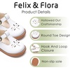 image:imageFelix amp Flora Toddler Little Girl Mary Jane Dress Shoes  Ballet Flats for Easter Flower Girl Party School ShoesB395white