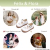 image:imageFelix amp Flora Toddler Little Girl Mary Jane Dress Shoes  Ballet Flats for Easter Flower Girl Party School ShoesB395white