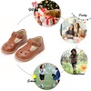 image:imageFelix amp Flora Toddler Little Girl Mary Jane Dress Shoes  Ballet Flats for Easter Flower Girl Party School ShoesB401brown