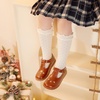 image:imageFelix amp Flora Toddler Little Girl Mary Jane Dress Shoes  Ballet Flats for Easter Flower Girl Party School ShoesB401brown
