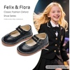 image:imageFelix amp Flora Toddler Little Girl Mary Jane Dress Shoes  Ballet Flats for Easter Flower Girl Party School ShoesB430black