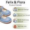 image:imageFelix amp Flora Toddler Little Girl Mary Jane Dress Shoes  Ballet Flats for Easter Flower Girl Party School ShoesB430blue