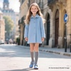 image:imageFelix amp Flora Toddler Little Girl Mary Jane Dress Shoes  Ballet Flats for Easter Flower Girl Party School ShoesB430blue