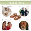 image:imageFelix amp Flora Toddler Little Girl Mary Jane Dress Shoes  Ballet Flats for Easter Flower Girl Party School ShoesB430brown