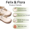 image:imageFelix amp Flora Toddler Little Girl Mary Jane Dress Shoes  Ballet Flats for Easter Flower Girl Party School ShoesB431beige