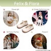 image:imageFelix amp Flora Toddler Little Girl Mary Jane Dress Shoes  Ballet Flats for Easter Flower Girl Party School ShoesB431beige