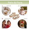 image:imageFelix amp Flora Toddler Little Girl Mary Jane Dress Shoes  Ballet Flats for Easter Flower Girl Party School ShoesB431bright Gold