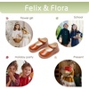 image:imageFelix amp Flora Toddler Little Girl Mary Jane Dress Shoes  Ballet Flats for Easter Flower Girl Party School ShoesB431brown