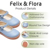 image:imageFelix amp Flora Toddler Little Girl Mary Jane Dress Shoes  Ballet Flats for Easter Flower Girl Party School ShoesB431light Blue