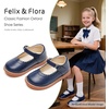 image:imageFelix amp Flora Toddler Little Girl Mary Jane Dress Shoes  Ballet Flats for Easter Flower Girl Party School ShoesB431navy Blue