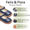 image:imageFelix amp Flora Toddler Little Girl Mary Jane Dress Shoes  Ballet Flats for Easter Flower Girl Party School ShoesB431navy Blue