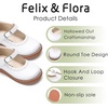 image:imageFelix amp Flora Toddler Little Girl Mary Jane Dress Shoes  Ballet Flats for Easter Flower Girl Party School ShoesB431white