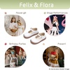image:imageFelix amp Flora Toddler Little Girl Mary Jane Dress Shoes  Ballet Flats for Easter Flower Girl Party School ShoesB431white