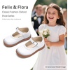 image:imageFelix amp Flora Toddler Little Girl Mary Jane Dress Shoes  Ballet Flats for Easter Flower Girl Party School ShoesB431white