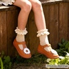 image:imageFelix amp Flora Toddler Little Girl Mary Jane Dress Shoes  Ballet Flats for Easter Flower Girl Party School ShoesB435brown