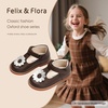 image:imageFelix amp Flora Toddler Little Girl Mary Jane Dress Shoes  Ballet Flats for Easter Flower Girl Party School ShoesB435chocolate