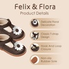 image:imageFelix amp Flora Toddler Little Girl Mary Jane Dress Shoes  Ballet Flats for Easter Flower Girl Party School ShoesB435chocolate