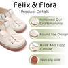 image:imageFelix amp Flora Toddler Little Girl Mary Jane Dress Shoes  Ballet Flats for Easter Flower Girl Party School ShoesB438beige